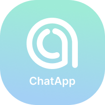 chatapp logo white gradient