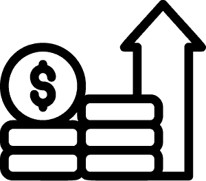 marketing growth line icons 10 min